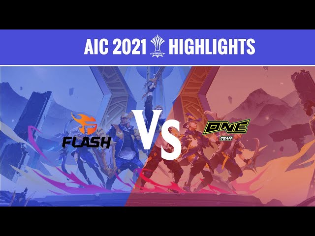 Highlights: Team Flash vs ONE Team Esports | AIC 2021 Group Stage Day 6