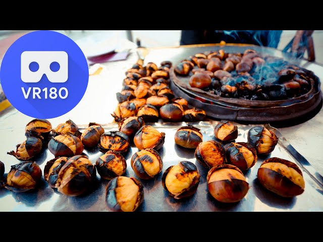 VR180 - Chestnut Seller in Taksim, Istanbul