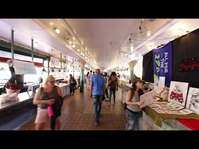 Pike Place Market Clip Series 3D VR 8k 180°  Ferries Seattle Piers Oculus Metaverse Virtual Realty