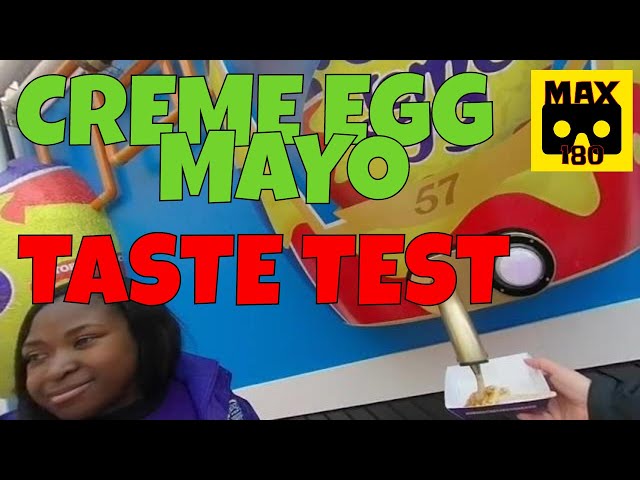 Creme Egg Mayonnaise taste test! (VR180 - 3D)