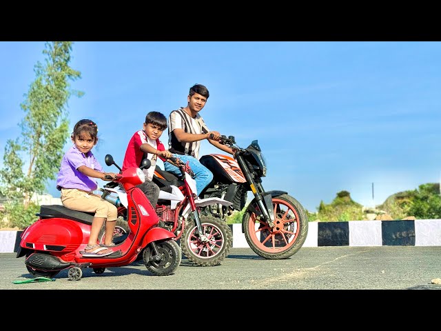 Dirt Bike Vs  KTM Duke Vs Vespa Scooter Ride 😰🔥|| Tappu Parmar Vlog