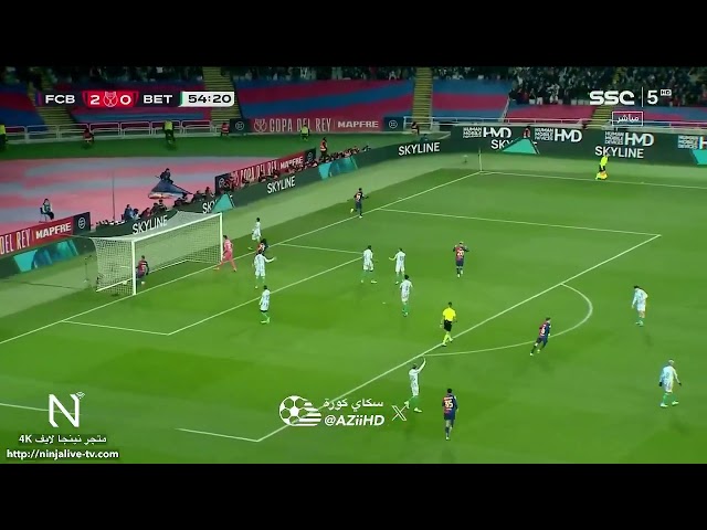 Lamine Yamal offside GOAL - Barcelona vs Real Betis 2024-25 Copa del Rey Round of 16