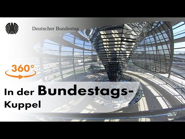 360°-Video: In der Bundestags-Kuppel über Berlin