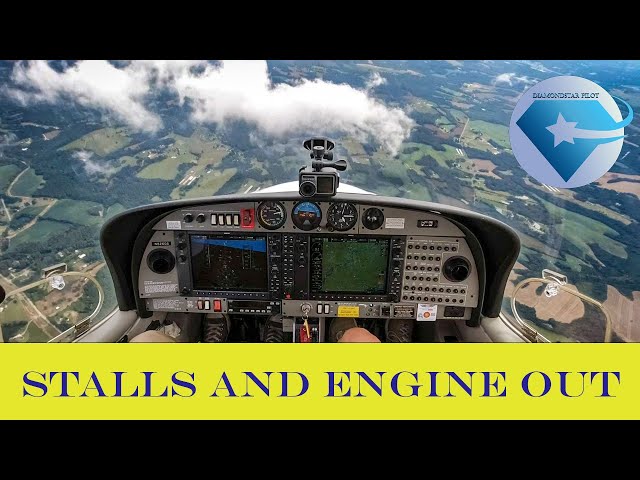 Stall recovery and engine failure in flight training-Diamond DA40