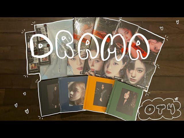 unboxing aespa’s 4th mini album drama 🎥 (all versions!)