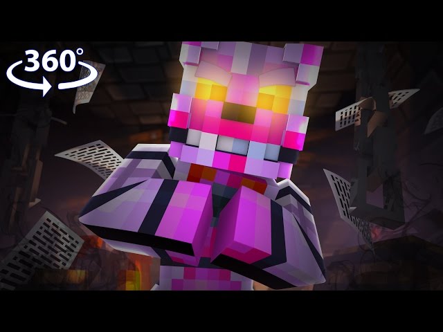 Five Nights At Freddy's - FUNTIME FOXY VISION! - 360° Minecraft Video