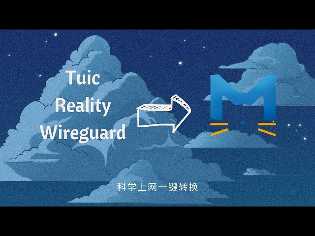 Vless Reality, Tuic, Wireguard  转 Clash.Meta｜支持自定义模版｜一键脚本安装｜科学上网客户端下载