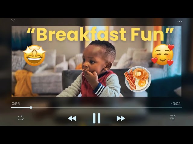 “My 1 Year Old Eating Breakfast “#BreakfastFun#Toddler#ParentLife#1YearOld#BabyEats