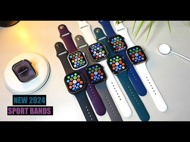 NEW 2024/2025 Sport Bands for Apple Watch Series 10 | AW Ultra 2 (ALL COLORS) Review & [Hands-On]