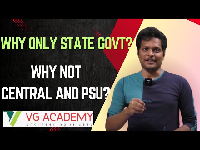 WHY ONLY STATE GOVT? WHY NOT CENTRAL AND PSU?