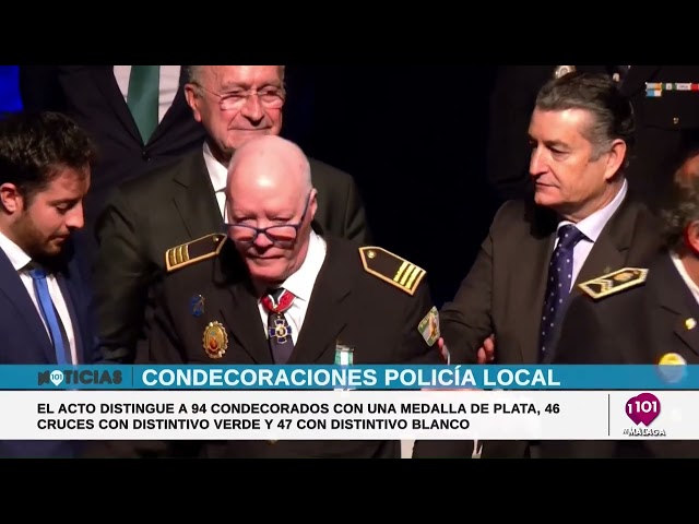 250113 #PolicíaLocalMálaga 👮‍♂️🎖Condecoraciones Orden al Mérito #PolicíaLocal #Andalucía 📺101Tv