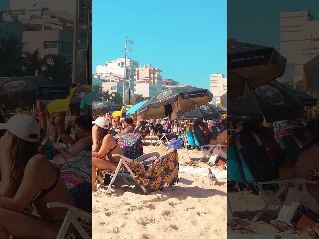 🇧🇷 Beach Walking tour, Rio de Janeiro | Brazil #shorts #feedshorts  #beach #travel