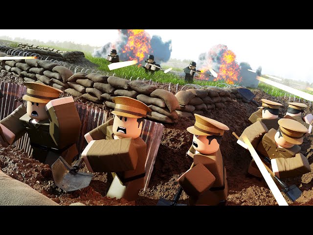 Biggest Ever ROBLOX WW1 Trench Warfare Simulation in Roblox Trench War