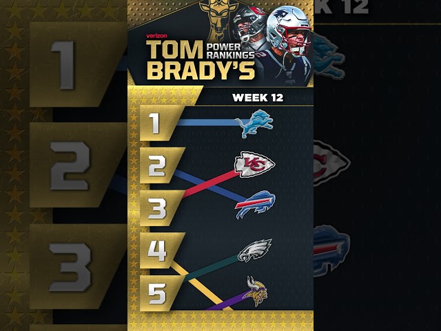 Tom Brady's power rankings through Week 18! 🐐📈 #TomBrady #NFL #NFLonFOX