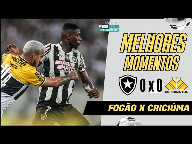 BOTAFOGO X CRICIÚMA MELHORES MOMENTOS  - PES 21