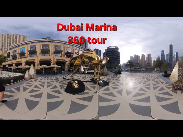 Dubai marina walk 360 video