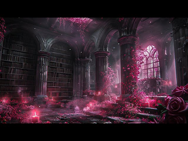 Lost in the Enchanted Library - Dark Fantasy Ambience with Mystical and Haunting Vibes