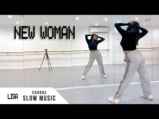 LISA - 'NEW WOMAN' feat. Rosalía - Dance Tutorial - SLOW MUSIC + MIRROR (Chorus)