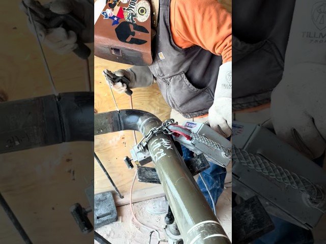 root pass on smaller pipes #welder #welding #asmr