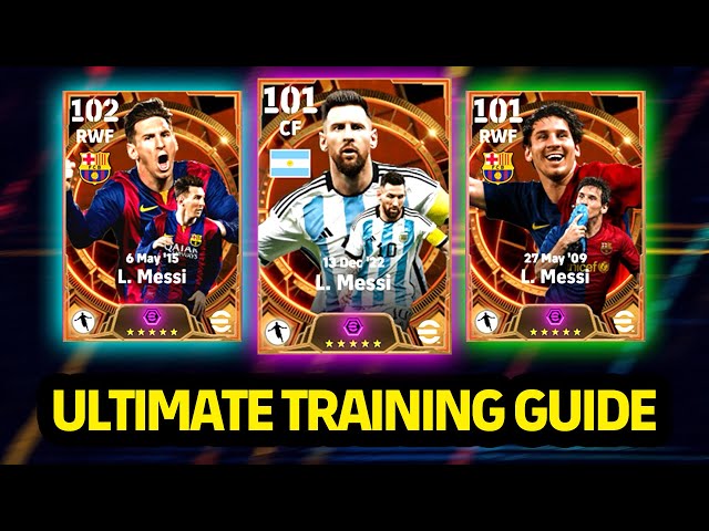 The ULTIMATE MESSI BUILD for EACH VERSION | eFootball 2024 Training Guide