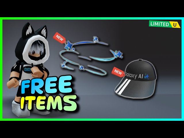 New FREE LIMITED UGC items 🔥😍, How to get FREE LIMITED ITEM Samsung Galaxy AI Aura & Cap on ROBLOX