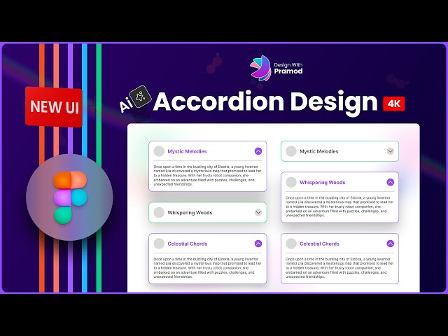 Accordion design in Figma | Responsive Accordion | Figma AI