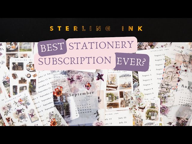 Never plan a bujo theme again ✨ Sterling Ink monthly stationery subscription kit review