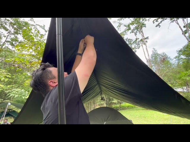 EP 2 - Suddenly rains Camping at Kuching Sarawak Libiki Bamboo Resort #camping #campinglife