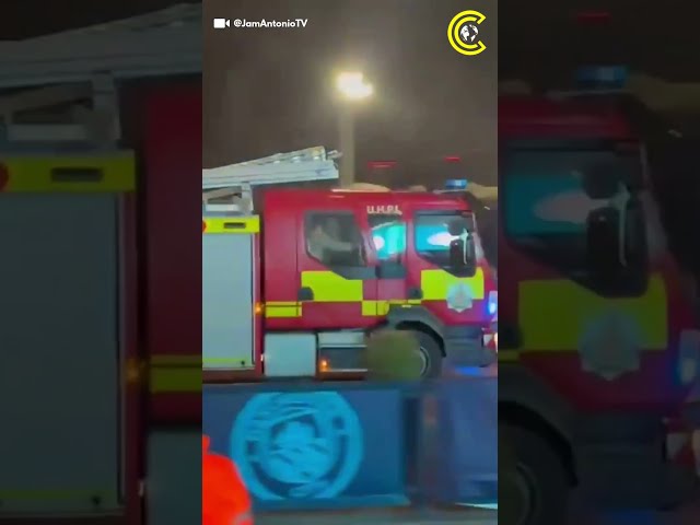 Shorts | FIRE ERUPTS at Etihad Stadium Entrance! Fans Evacuated Before Man City’s Must-Win UCL Clash