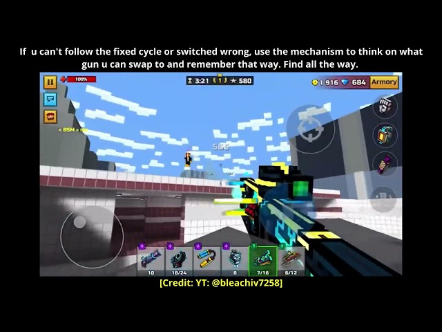 Pixel gun 3d | how to have good aim and fast 3 cat spam like BLEACH IV? [PG3D]