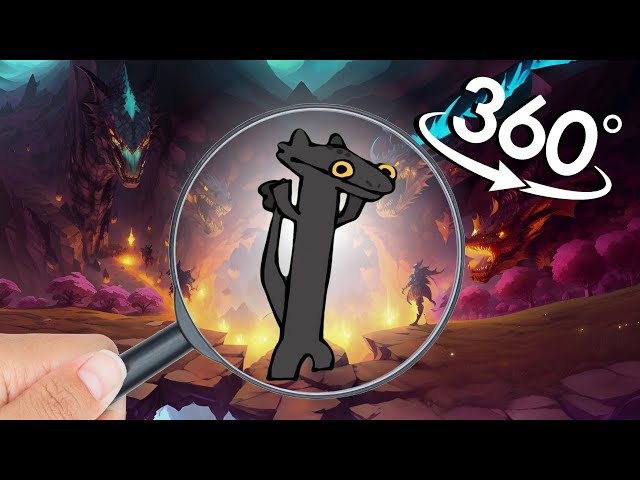 Find Toothless Dancing Meme! in 360° VR