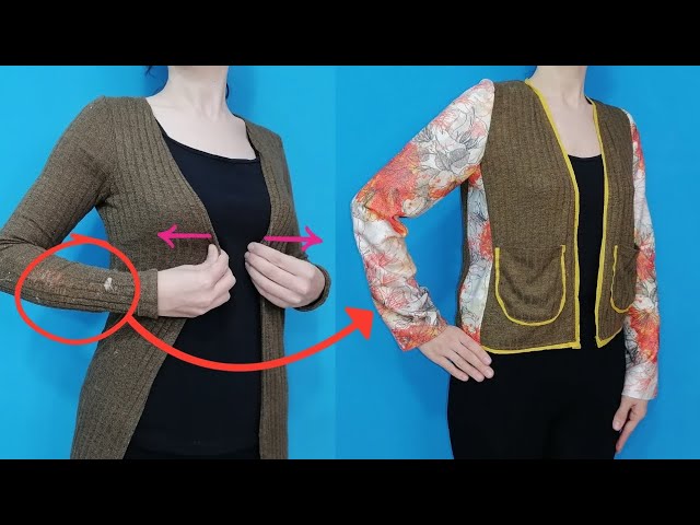 Amazing Sewing Tricks, How to Upsize and Transform a jacket!