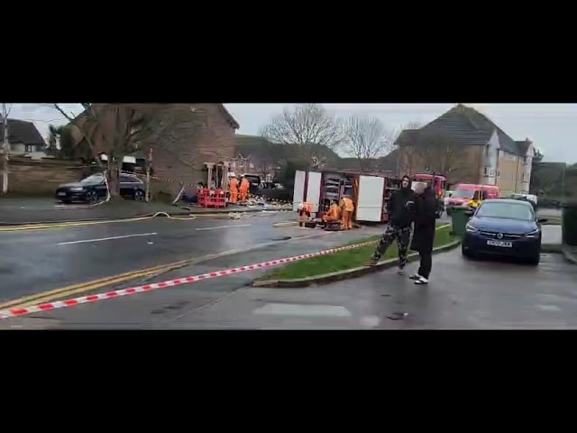 Engineers at the scene on Argent Street.