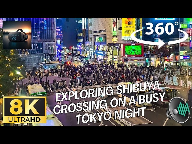 Japan, Tokyo, Shibuya Scramble Crossing - Best Apple VisionPro/Quest 3 Travel 8K 360 VR Experience