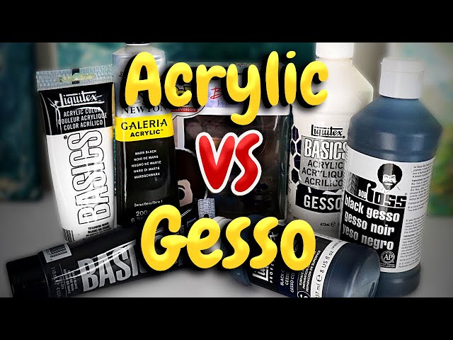 Acrylic Paint VS Gesso! Which Is Better For Prepping A Canvas?