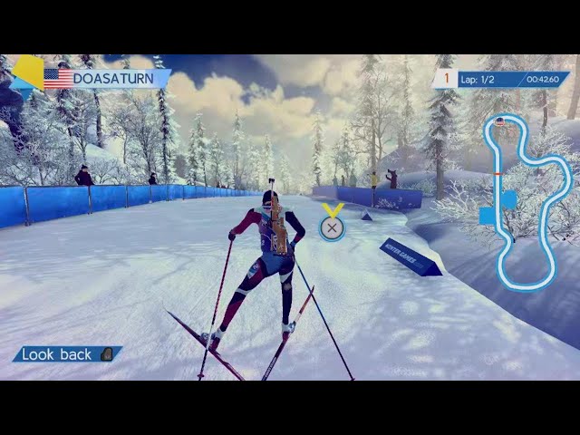 Winter Games 2023 Biathlon Gameplay