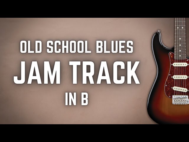 Old School Blues Rock Backing Track in B