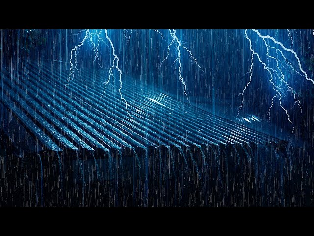 Sleep Instantly with Heavy Rain Sounds & Thunderstorms | FORGET Insomnia and Fall Asleep Faster