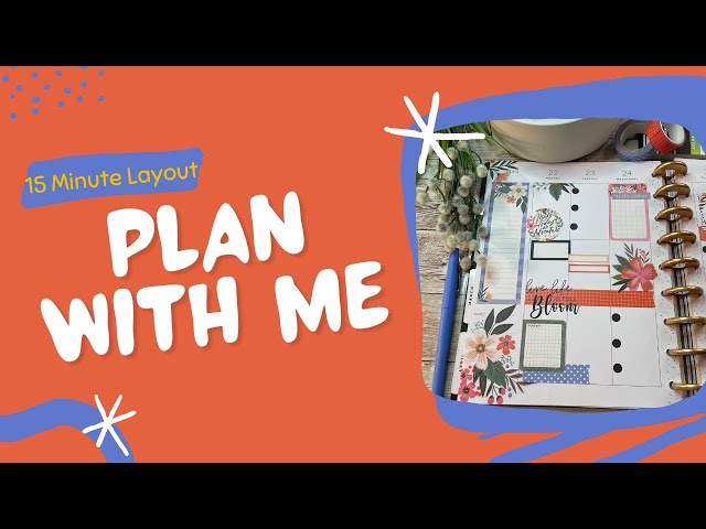 Plan With Me | Happy Planner Vertical Layout | 15 Minute Layouts | Classic Happy Planner