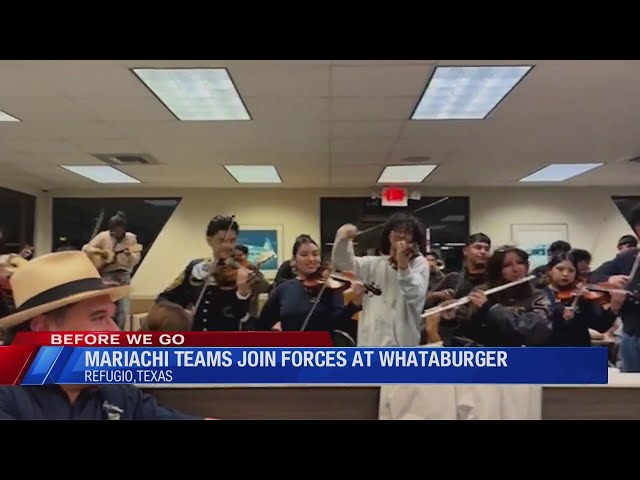 Mariachi teams join forces at Whataburger