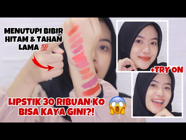 LIP CREAM CUMA 30 RIBUAN!! TAHAN LAMA & PIGMENTED +TRY ON  | indrimeiliana