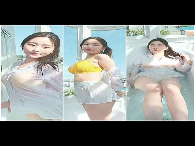 Ngắm Gái Xinh Hàn Quốc cởi đồ bikini đi tắm thực tế ảo 360 3D VR