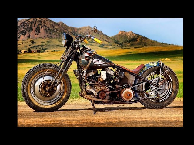 Harley EVO Fat Boy Comparison Stock vs. Hot Rod Custom - Billy Lane Choppers Inc Motorcycle 25 Years