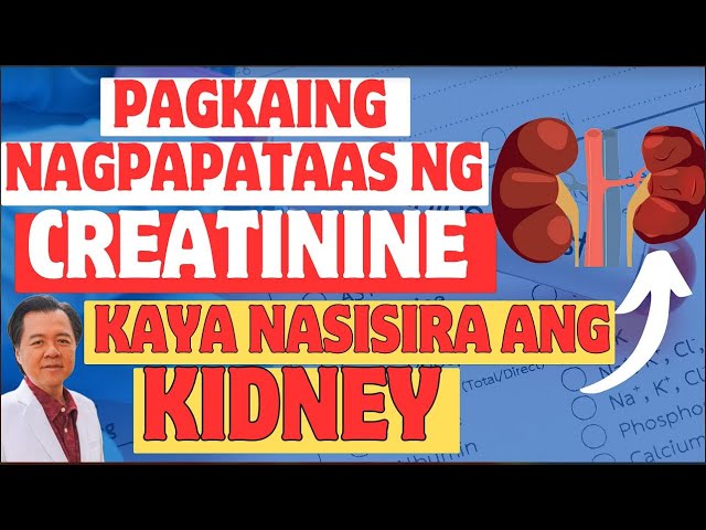 Pagkaing Nagpapataas ng Creatinine. - By Doc Willie Ong (Internist and Cardiologist)