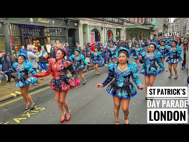 London Walk | London St Patrick’s Day Parade 2022 | England | 4K HDR