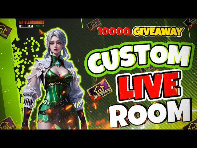 BGMI LIVE CUSTOM ROOM || Custom Rooms || PUBG LIVE CUSTOM ROOMS #bgmilive #bgmicustomroom #custom