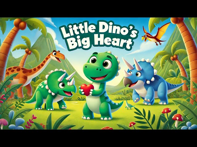 Moral story | Little Dino,s Big Heart | Kids story | Animated Story | Bedtime Story| Dino world