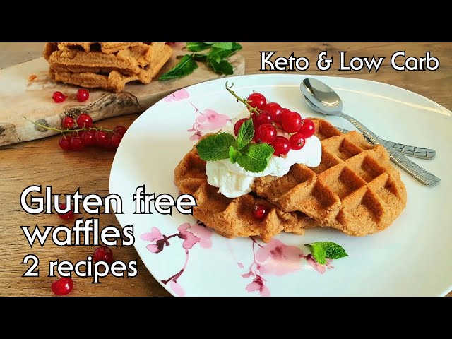 How to make KETO Waffles // 2 Simple and Delicious Recipes // KETO and LOW CARB #lowcarb #keto