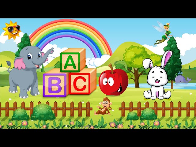 ABC Phonic Song - Toddler Learning Video Songs, A for Apple, Nursery Rhymes, Alphabet Song for kids