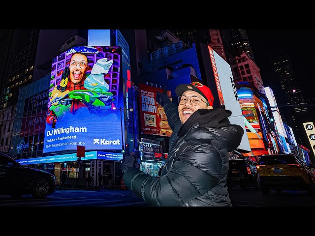 I'm On A Billboard In New York Times Square